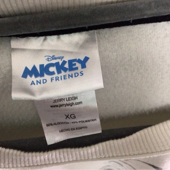 Disney Mickey and Friends Cream Sweatshirt size XL - Picture 3 of 3
